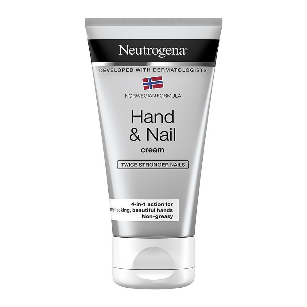 Neutrogena Norwegian Formula Hand & Nail Cream, Twice Stronger Nails, 75ml