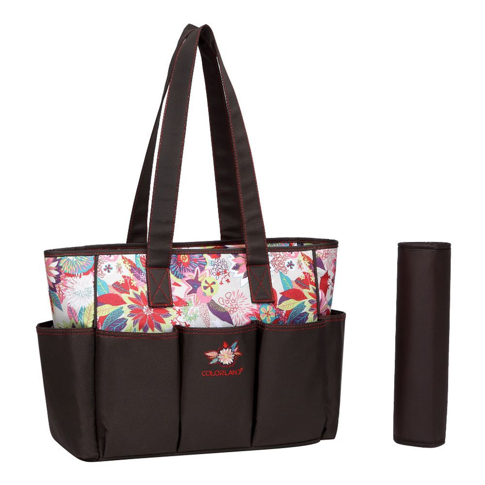 Mothercare Bag, Brown Floral, Large, BB1336II