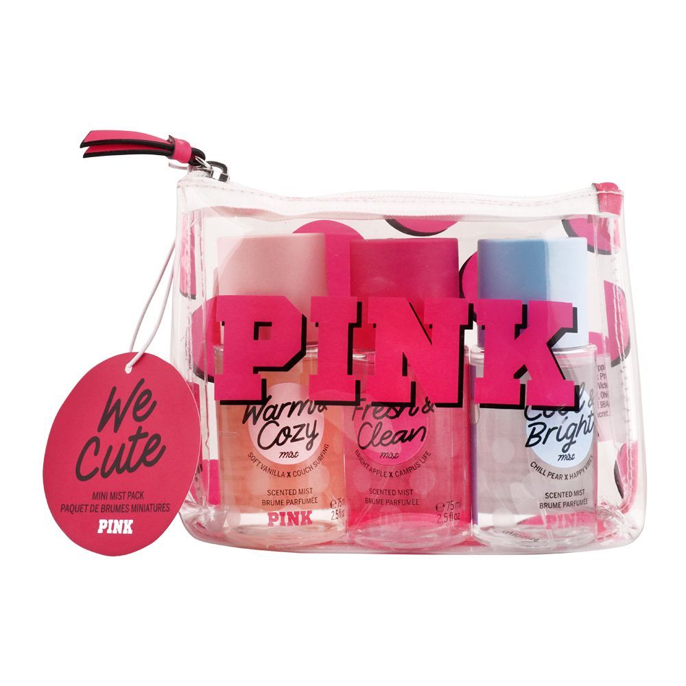 Victoria Secret Pink Mini Scented Mist Set, 3x50ml