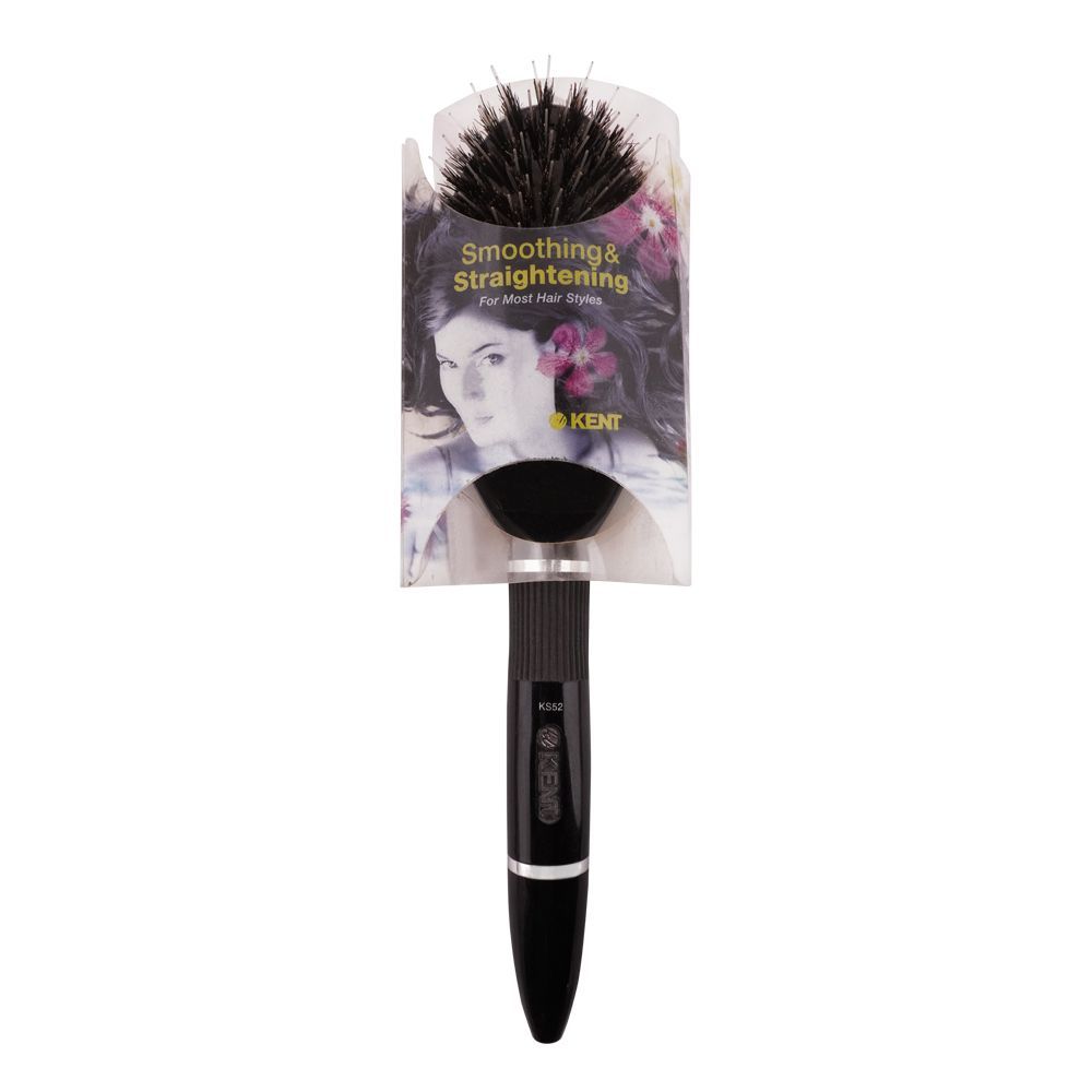 Kent Smoothing & Straightening Hair Brush, For Most Hair Styles, KS52