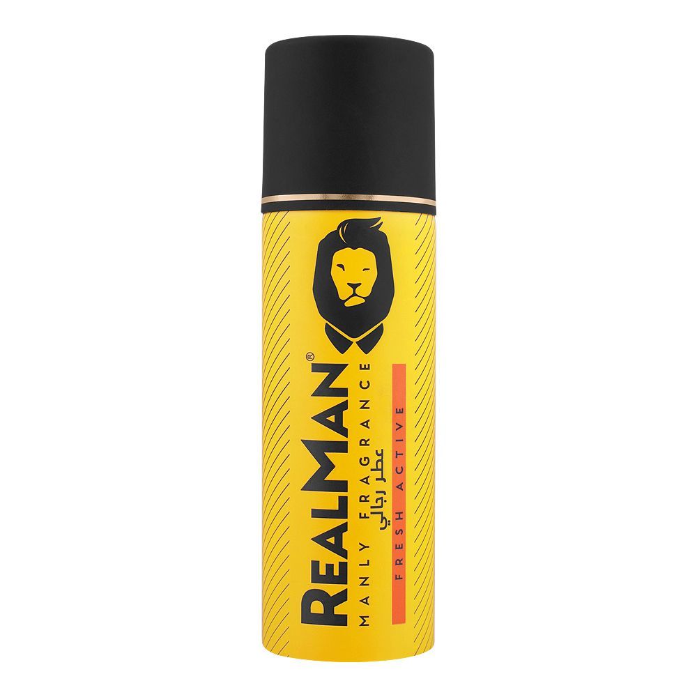 RealMan Fresh Active Deodorant Body Spray, 150ml