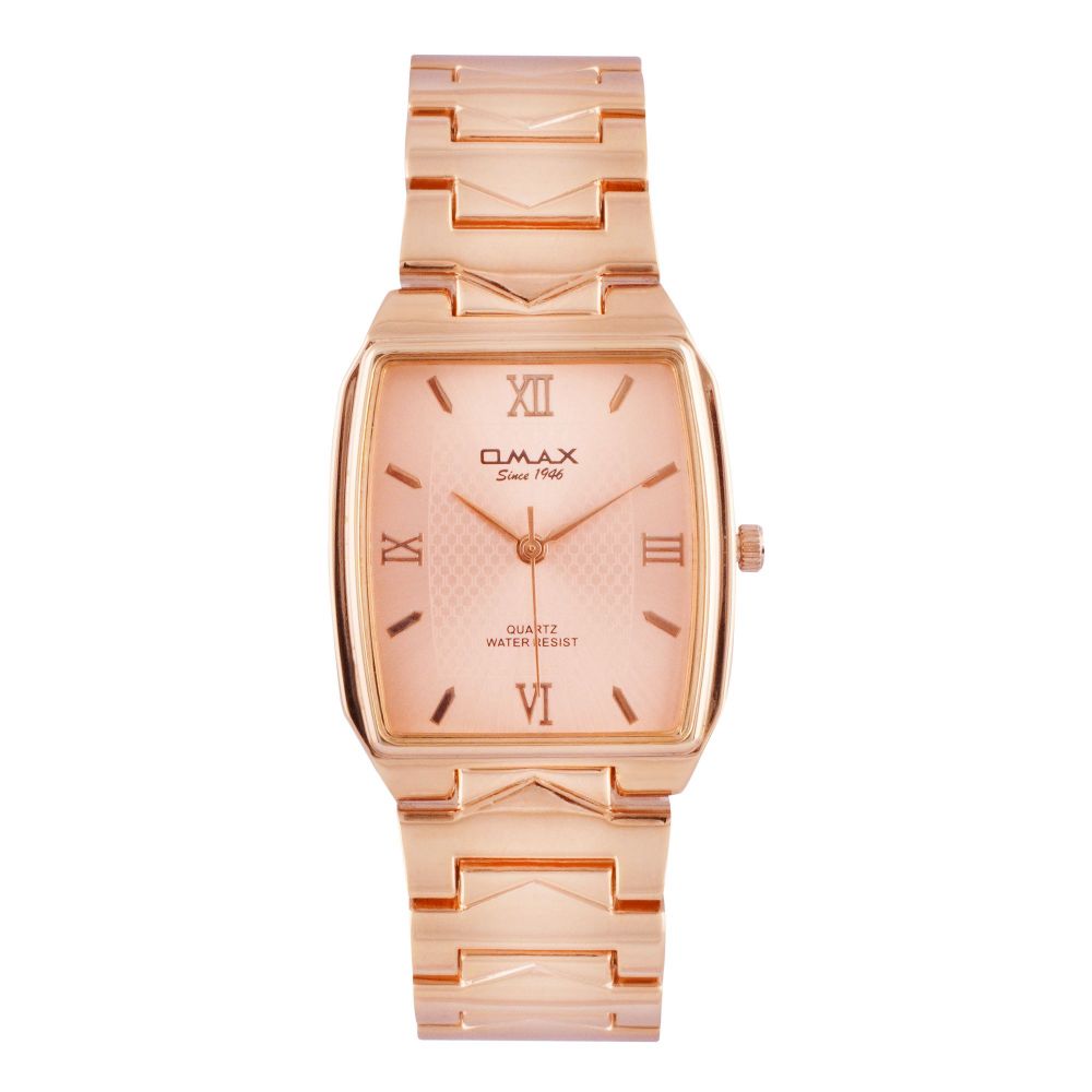 Omax Women's Rust Gold Square Dial With Bracelet Analog Watch, HSJ4116H0F