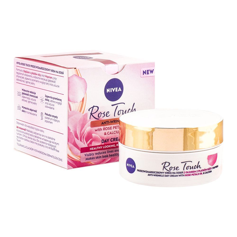 Nivea Rose Touch Ant-Wrinkle Rose Petal Oil Day Cream, 50ml