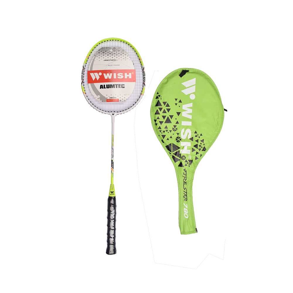 Wish Alumtec 780 Badminton Racket, Green/White, 022474