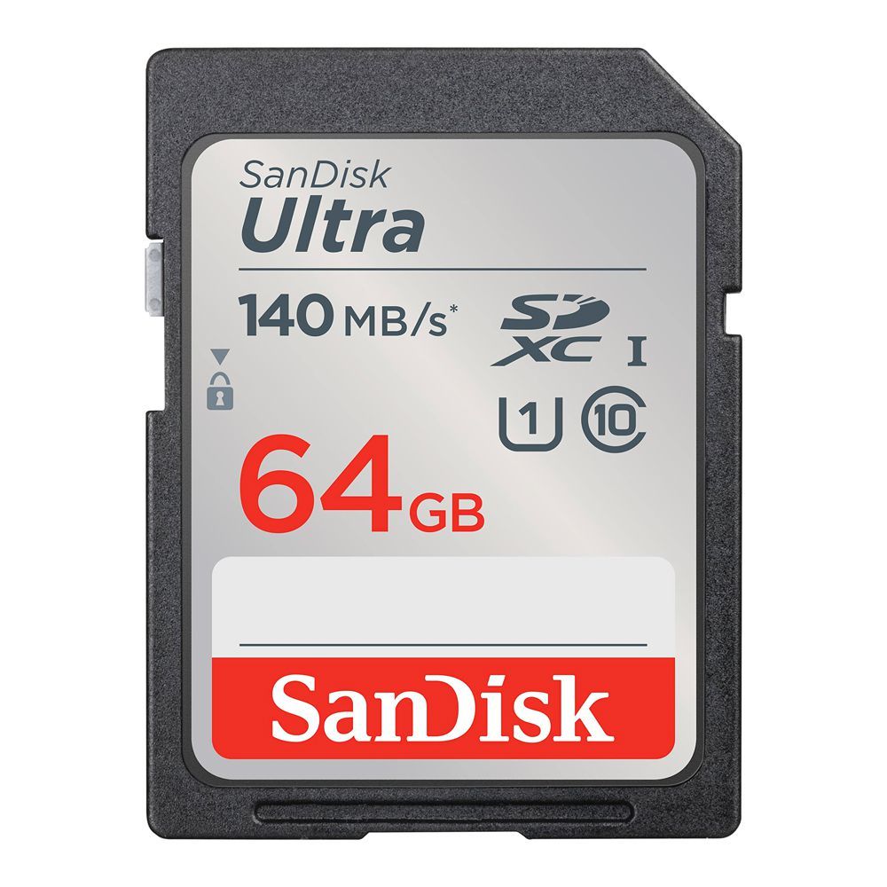 Sandisk Ultra SDXC UHS-1 Card, 140MB/s, 64GB