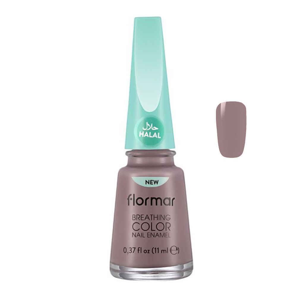 Flormar Breathing Color Nail Enamel, Charliston Grey, 11ml, 006