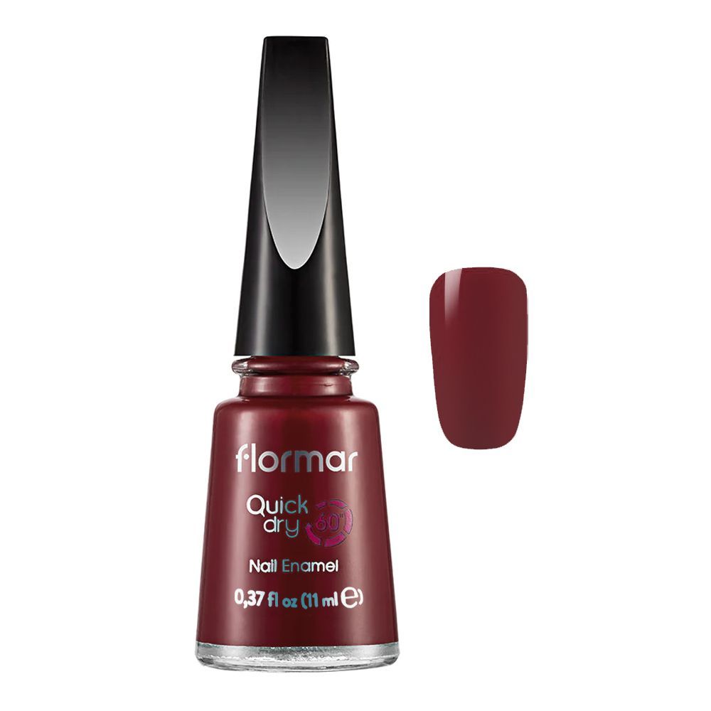 Flormar Quick Dry 60 Nail Enamel, Brick On Fire, 11ml, QD30