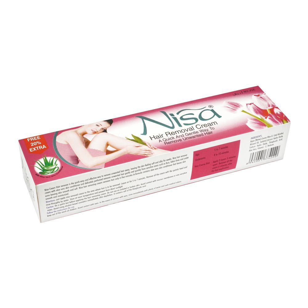 Nisa Rose Hair Removal Cream, 100ml