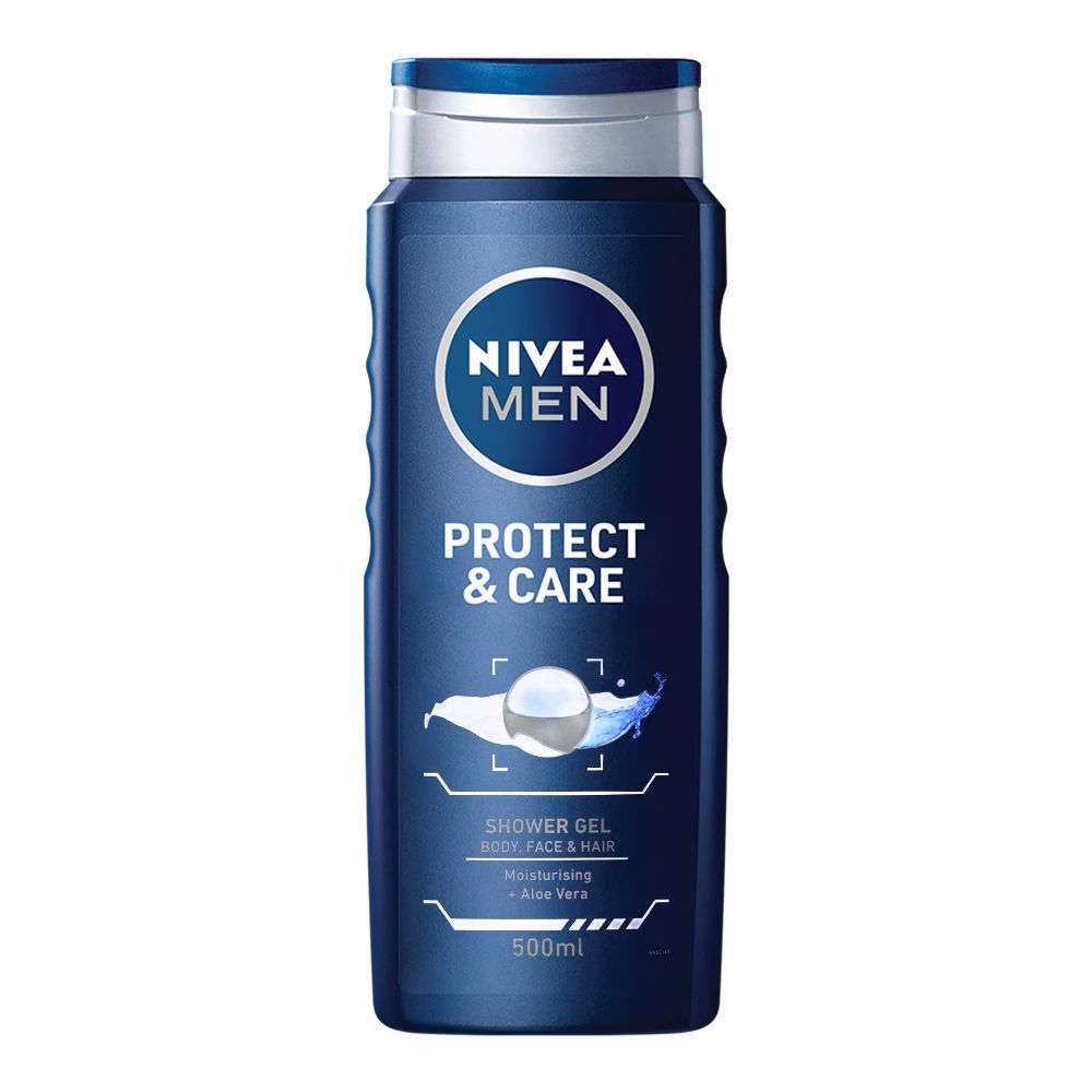 Nivea Men Protect & Care Body, Face & Hair Shower Gel, 500ml