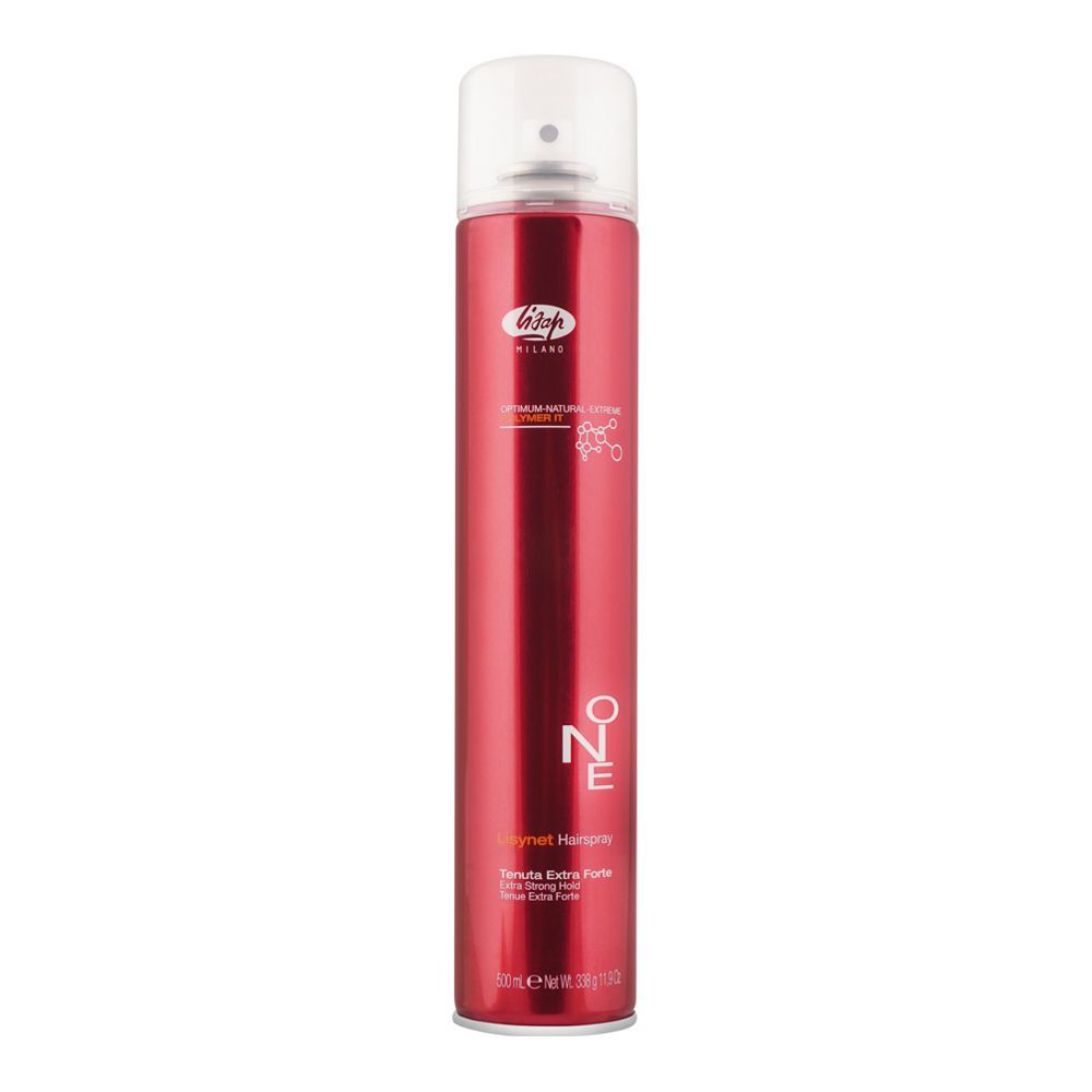 Lisap Milano One Tenuta Extra Forte Lisynet Hair Spray, 500ml