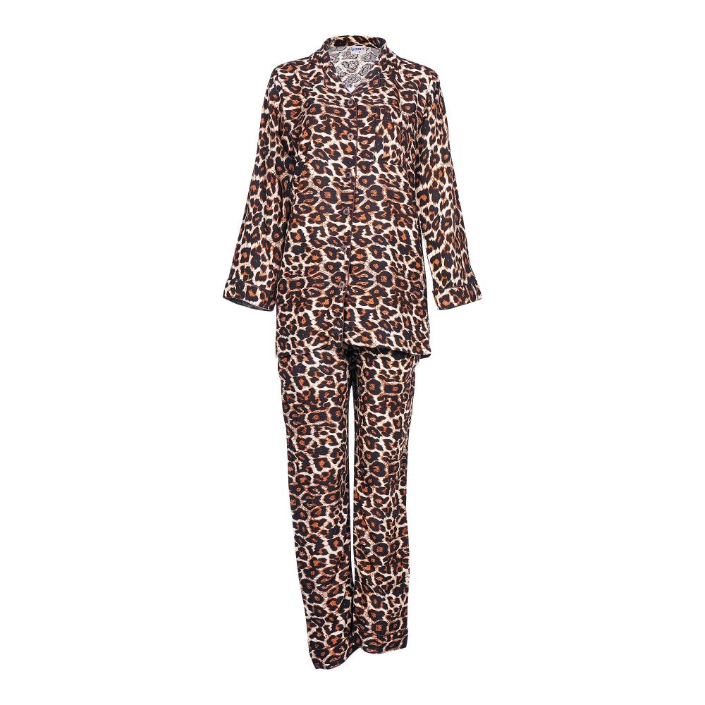 Basix Women Loungewear Cheetah Gold, 2-Pack Set, LW-571