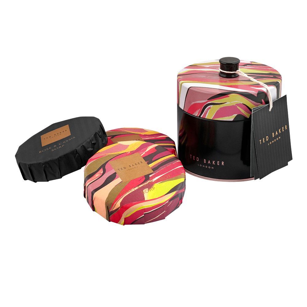 Ted Baker Soap Trio Set, Violet & Bergamot + Rose & Cassis + Raspberry & Orange Blossom