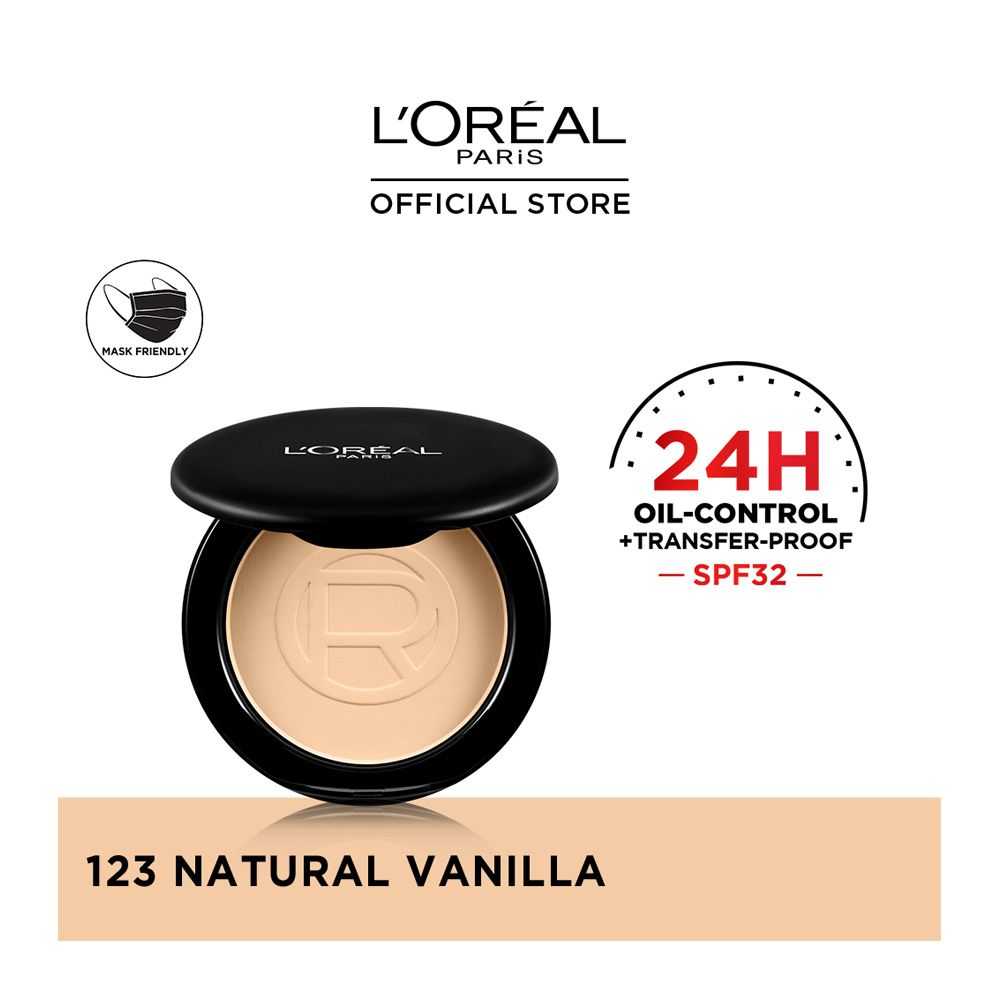 L'Oreal Paris Infallible 24H Oil Killer High Coverage Powder, 123 Natural Vanilla